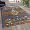 Flash Furniture Blue 6 x 9 Southwestern Style Patterned Area Rug OKR-RG1113-69-BL-GG - alternate 3